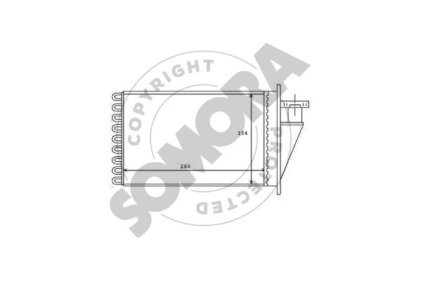 Heat Exchanger, interior heating (082250B)
