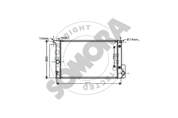 Radiator, engine cooling (318240A)