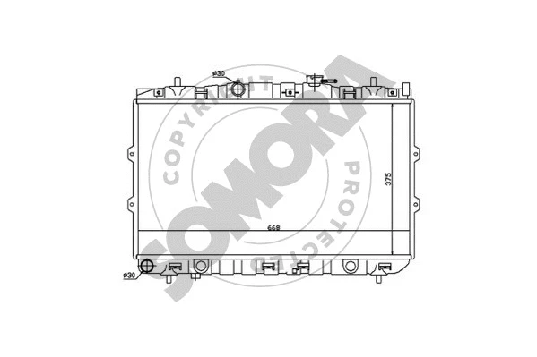 Radiator, engine cooling (112040)