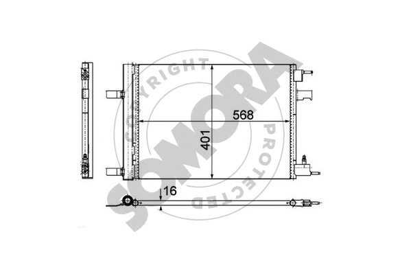 Condenser, air conditioning (212060)