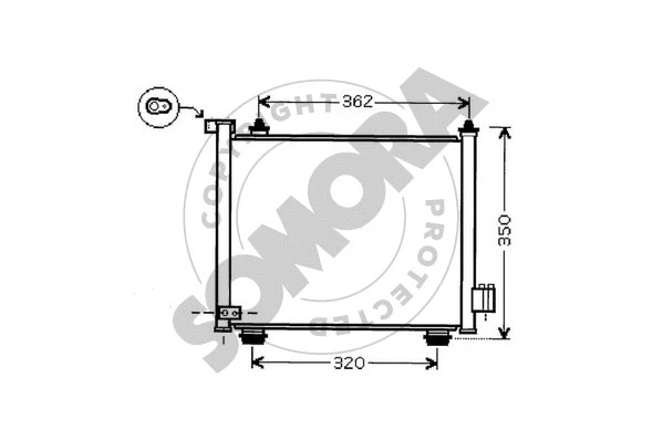 Condenser, air conditioning (210160A)