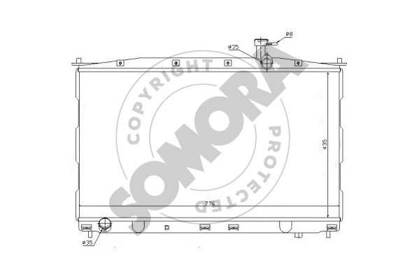 Radiator, engine cooling (135240A)
