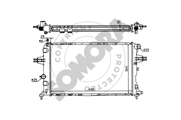 Radiator, engine cooling (211746)