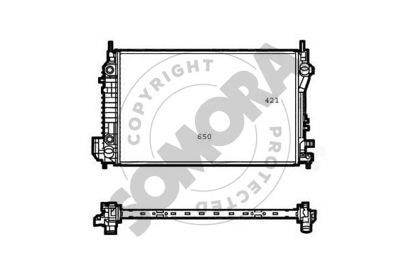 Radiator, engine cooling (210640G)