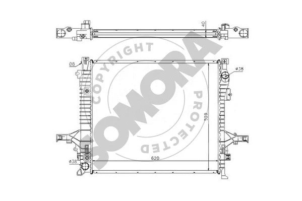 Radiator, engine cooling (364040)