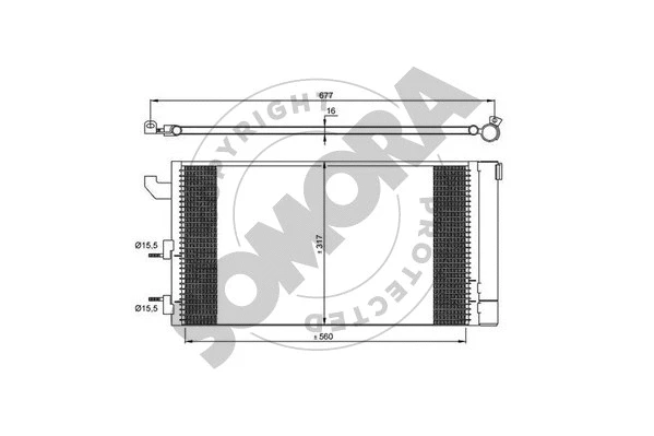 Condenser, air conditioning (080560A)