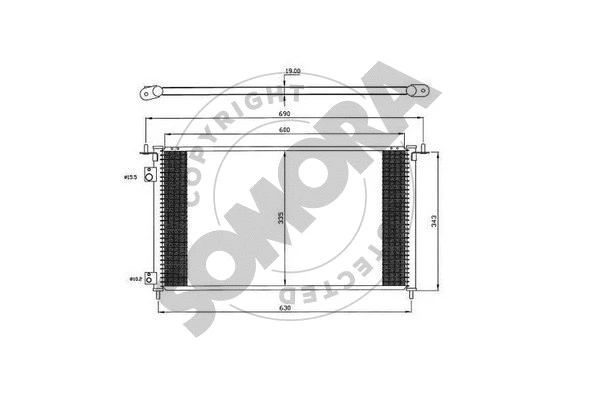 Condenser, air conditioning (123260B)
