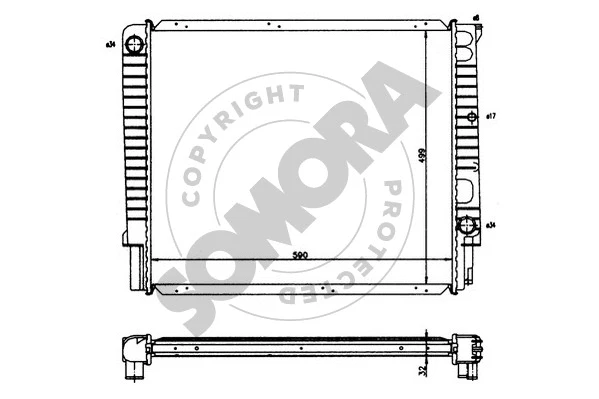 Radiator, engine cooling (362140)