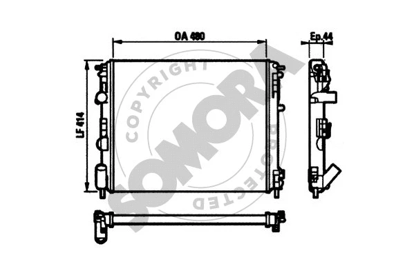 Radiator, engine cooling (240943)