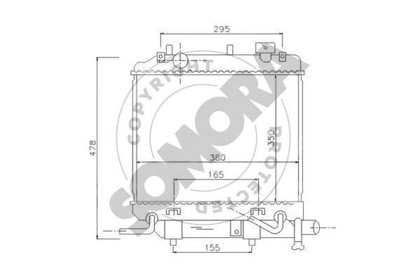 Radiator, engine cooling (167040A)