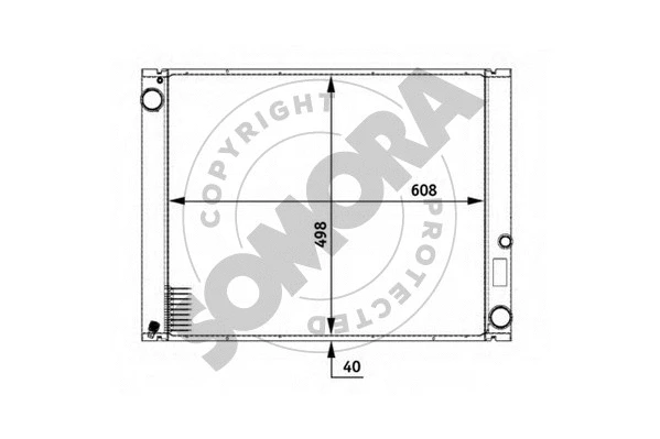 Radiator, engine cooling (152340)