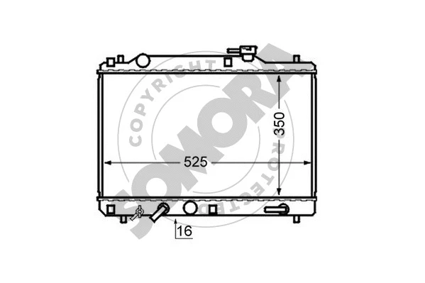 Radiator, engine cooling (302040A)