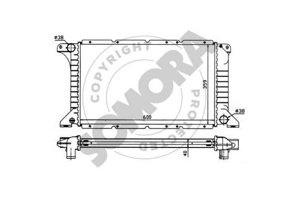 Radiator, engine cooling (094241)