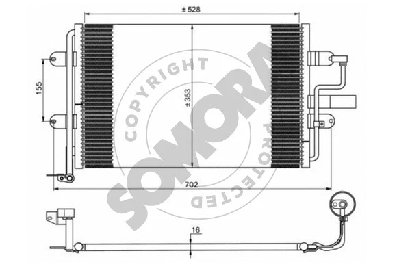 Condenser, air conditioning (350960B)