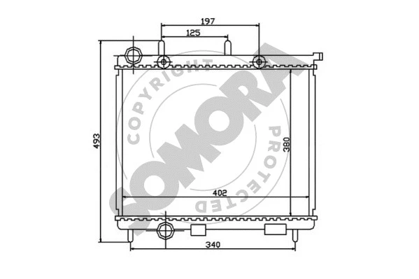 Radiator, engine cooling (050440A)