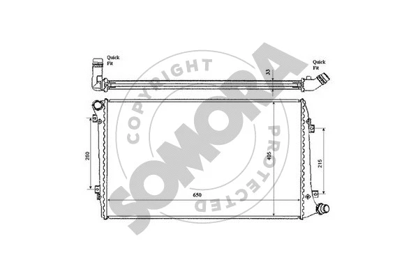Radiator, engine cooling (351040D)