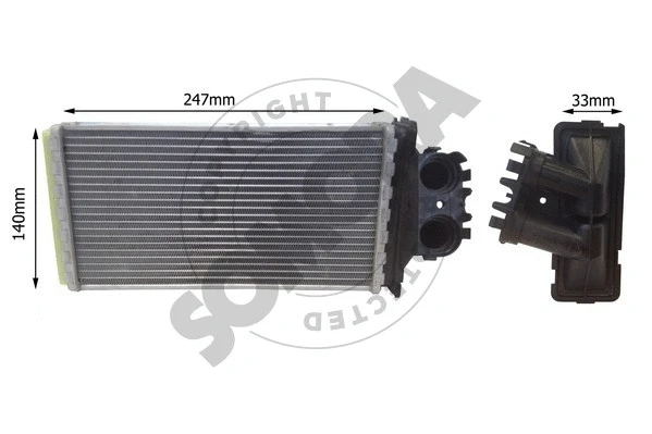 Heat Exchanger, interior heating (220750C)