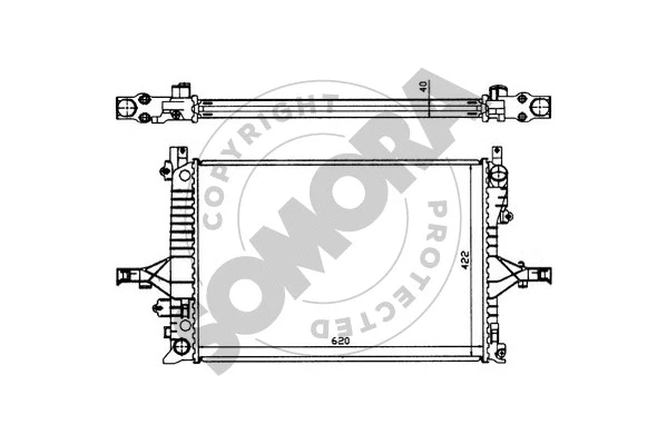 Radiator, engine cooling (363340)