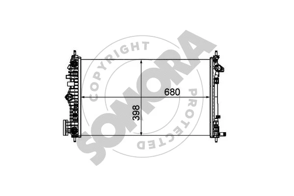 Radiator, engine cooling (210840F)