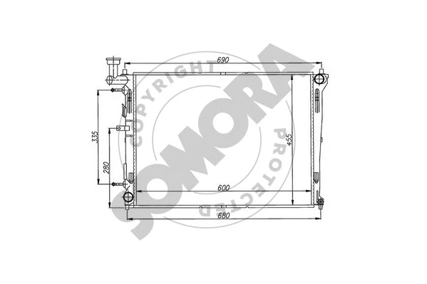 Radiator, engine cooling (112140A)