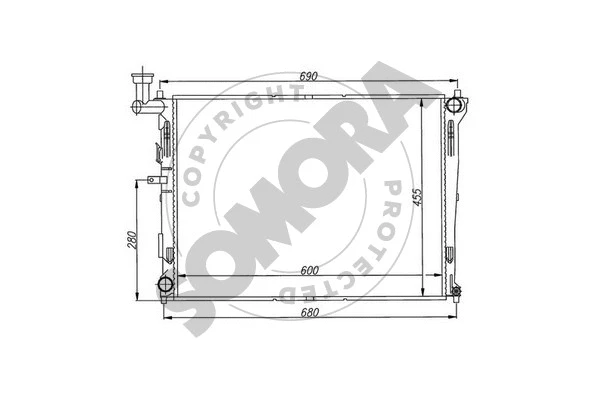 Radiator, engine cooling (112140)