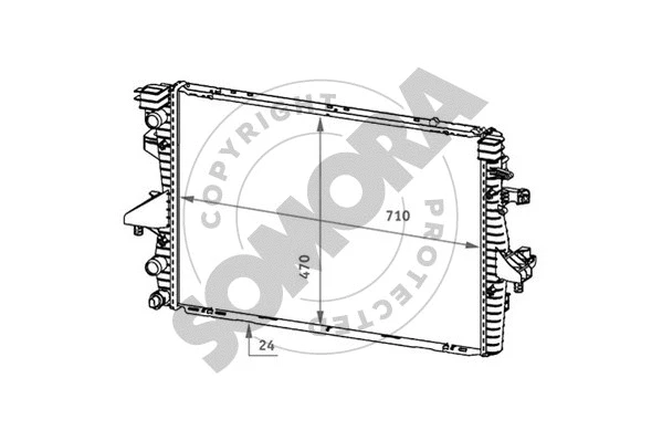 Radiator, engine cooling (354140)