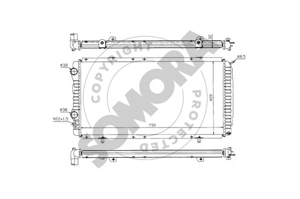 Radiator, engine cooling (084140)