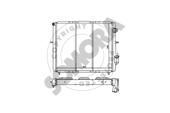 Radiator, engine cooling (240743)