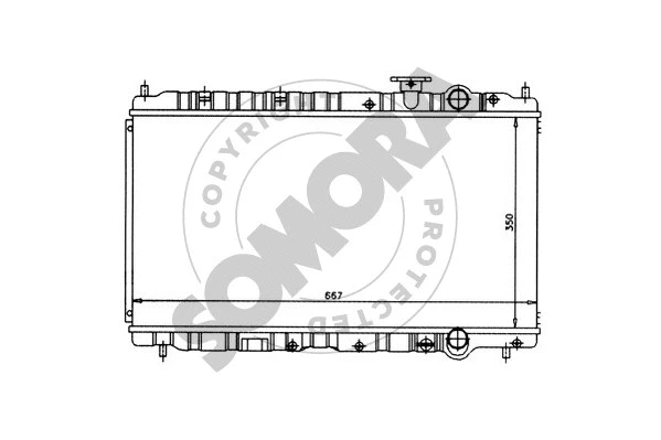 Radiator, engine cooling (124140)