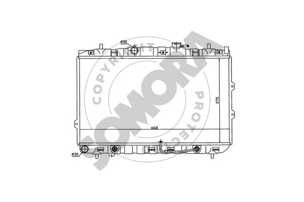 Radiator, engine cooling (112040B)