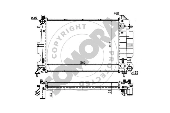 Radiator, engine cooling (271141)