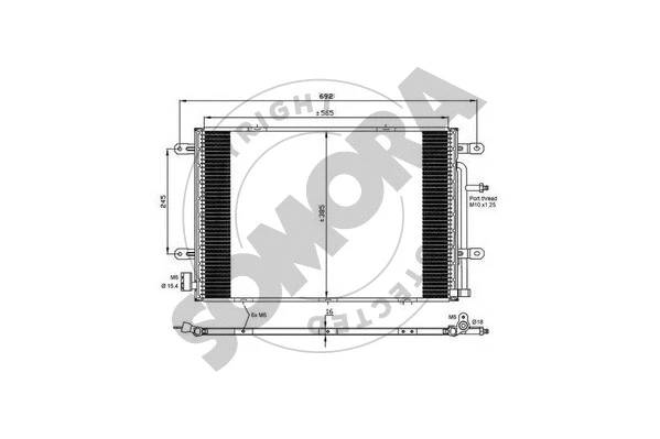 Condenser, air conditioning (021660A)