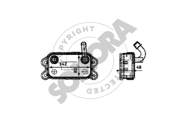 Oil Cooler, engine oil (363365)