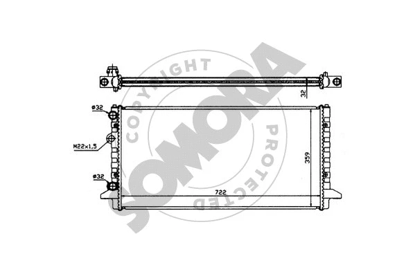 Radiator, engine cooling (352142)