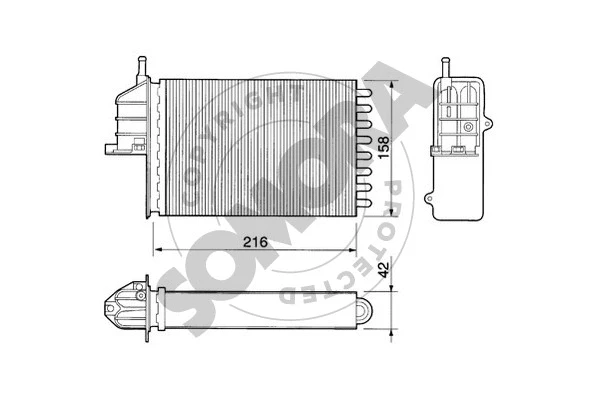 Heat Exchanger, interior heating (080150)