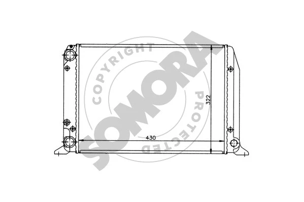 Radiator, engine cooling (021141)