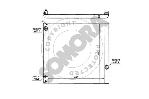 Radiator, engine cooling (152340B)