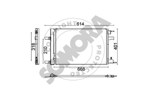 Condenser, air conditioning (212060A)