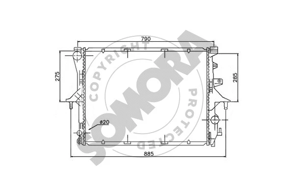 Radiator, engine cooling (358540)