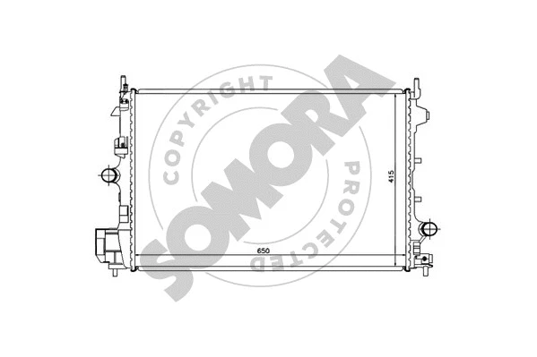 Radiator, engine cooling (210640B)