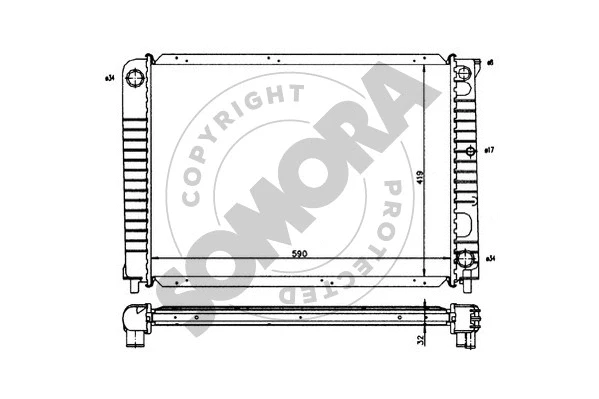 Radiator, engine cooling (362144)