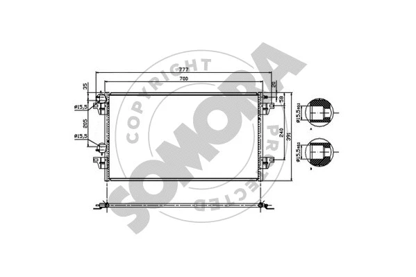 Condenser, air conditioning (242260A)