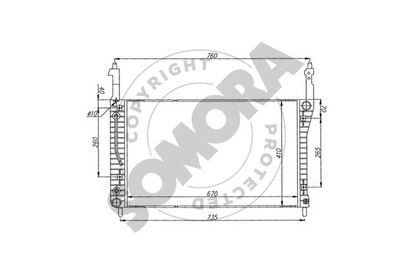 Radiator, engine cooling (067040)