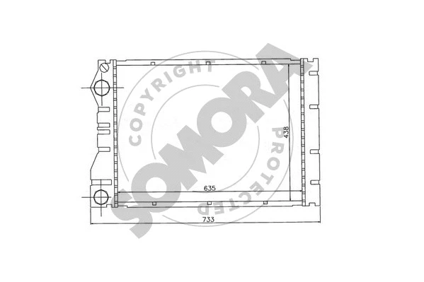 Radiator, engine cooling (242040J)
