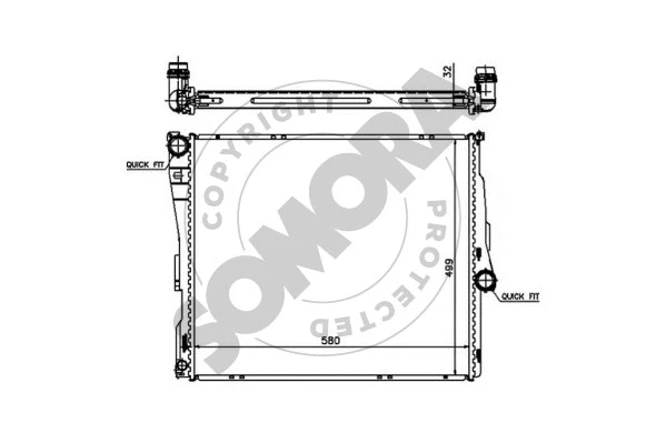 Radiator, engine cooling (044040)