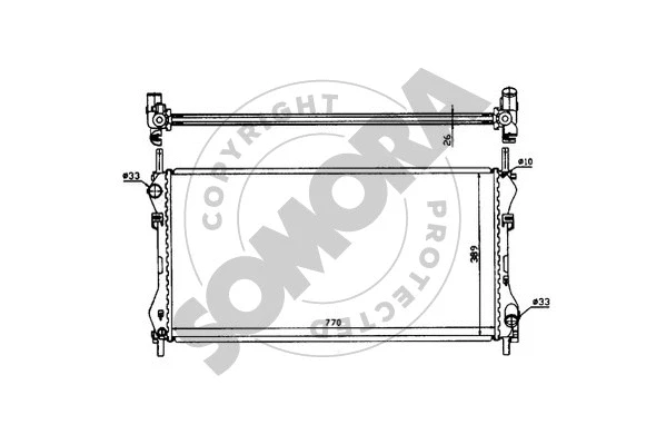 Radiator, engine cooling (094441)