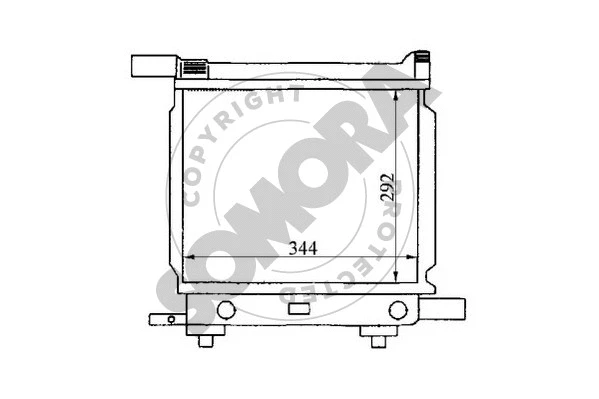 Radiator, engine cooling (170540A)
