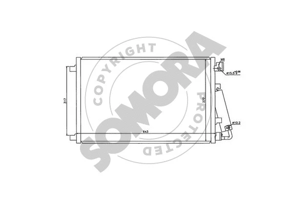 Condenser, air conditioning (198060B)