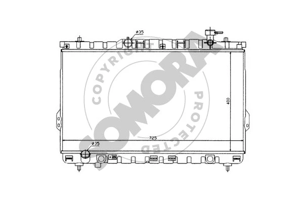 Radiator, engine cooling (135040)