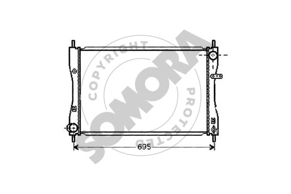 Radiator, engine cooling (181240B)
